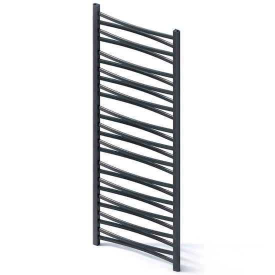 Obrazek  Grzejnik łazienkowy Łezka 3D Ł3D 26/50 czarny 1435x540 mm 