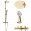 Obrazek Zestaw natryskowy z termostatem Vincent złoty Rea P8005 