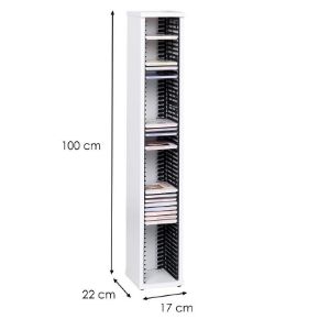 Obrazek Stojak na płyty CD biały