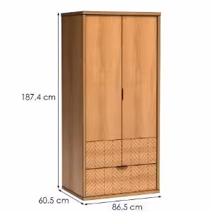 Obrazek Szafa Fonti F1 dąb karmel