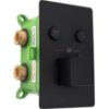 Obrazek Zestaw natryskow + termostat Fenix-Davis czarny Rea P6357