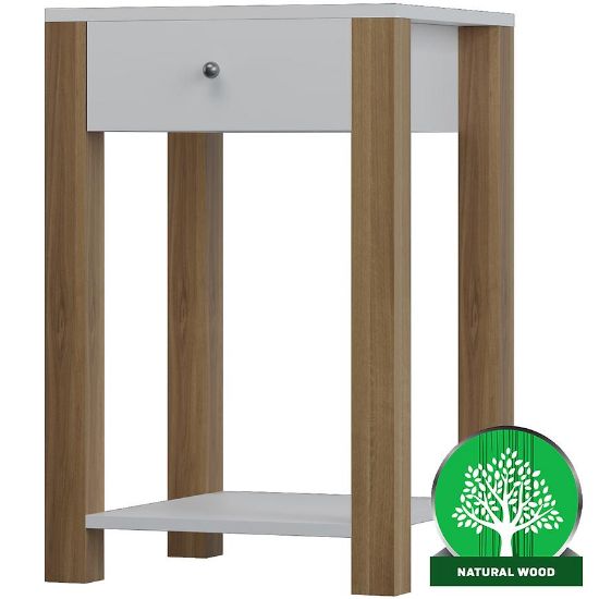 Obrazek Szafka Nocna Oskar 40x35x70 Biały