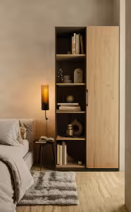 Obrazek Regał Justyn antracyt/dąb artisan