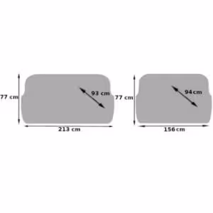 Obrazek Komplet technorattan Rhodes brąz