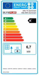 Obrazek Kuchnia Dominant 90 Capuccino 7kW lewa