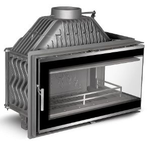 Obrazek Wkład kominkowy narożny W16 prawy 13,5 kW Eco