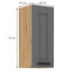 Obrazek Szafka kuchenna Luna dustgrey/artisan 30G-72 1F