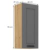 Obrazek Szafka kuchenna Luna dustgrey/artisan 40G-90 1F