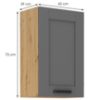 Obrazek Szafka kuchenna Luna dustgrey/artisan 45G-72 1F
