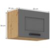 Obrazek Szafka kuchenna Luna dustgrey/artisan 50GU-36 1F