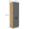 Obrazek Szafka kuchenna Luna dustgrey/artisan 60LO-210 2F