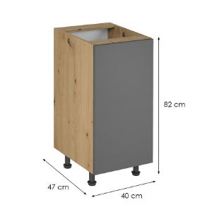 Obrazek Szafka kuchenna Langen d40 grey