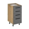 Obrazek Szafka kuchenna Langen d40s4 uchwyt grey