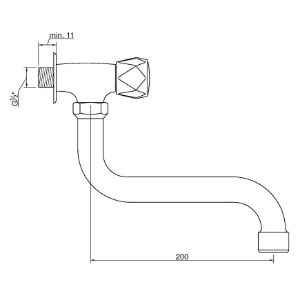 Obrazek Kran czerpalny 20 cm