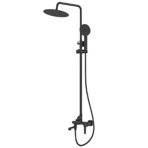 Obrazek Kolumna z baterią wannowo-natryskową Fira czarna AU-71-B04-V