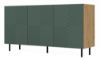 Obrazek Komoda Jula 3K zielony/dąb artisan