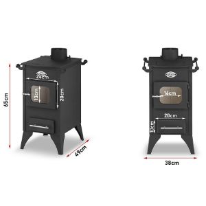 Obrazek Piec kominkowy ZVEZDA Retro Eko