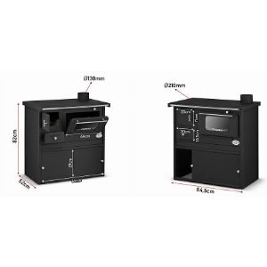 Obrazek Kuchnia ZVEZDA CLASSIC SP 6kW lewa Eko