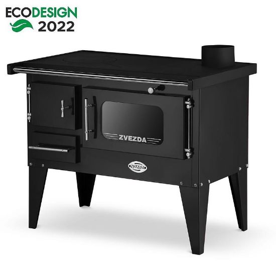 Obrazek Kuchnia NARODNA E 6kW czarna prawa Eko