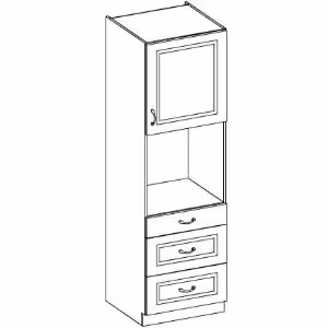 Obrazek Szafka kuchenna Stilo biały mat/artisan 60DPS-210 3S 1F