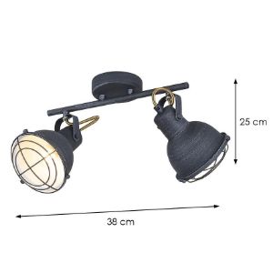 Obrazek Lampa 2021154 ANTIQUE GREY E27 LS2 