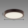 Obrazek Lampa ATUT LED C WENGE 24W NW 04152 PL1 