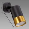 Obrazek Lampa PUZON SPT GU10 BLACK/GOLD 04131 LS1