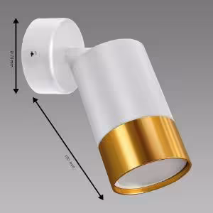 Obrazek Lampa PUZON SPT GU10 WHITE/GOLD 04130 LS1 