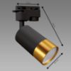 Obrazek Lampa PUZON TRA GU10 BLACK/GOLD 04088 K1 