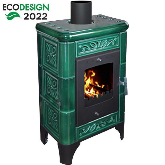 Obrazek Piec stalowo-kaflowy Belluno II green 6kw