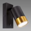 Obrazek Lampa PUZON WLL GU10 BLACK/GOLD 04133 LS1 