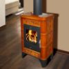 Obrazek Piec stalowo-kaflowy Belluno II goldbrown 6kw