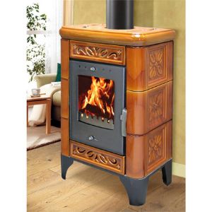 Obrazek Piec stalowo-kaflowy Belluno II goldbrown 6kw