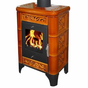 Obrazek Piec stalowo-kaflowy Belluno II goldbrown 6kw