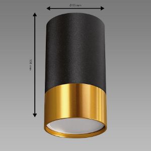 Obrazek Lampa Puzon DWL GU10 BLACK/GOLD 04123 K1