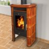 Obrazek Piec stalowo-kaflowy Bergamo II goldbrown 7kw
