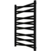Obrazek Grzejnik łazienkowy Łezka 3D Ł3DX 1640 czarny 910x440 mm 