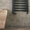 Obrazek Grzejnik łazienkowy Łezka 3D Ł3DX 1640 czarny 910x440 mm 