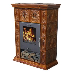 Obrazek Piec stalowo-kaflowy Weimar II goldbrown 7 kw