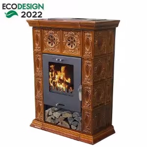 Obrazek Piec stalowo-kaflowy Weimar II goldbrown 7 kw