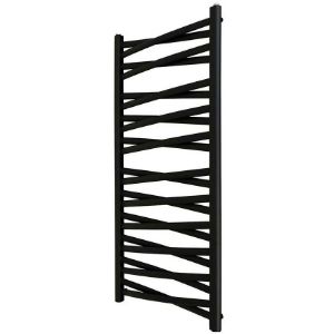 Obrazek Grzejnik łazienkowy Łezka 3D Ł3DX 2240 czarny 1205x440 mm 