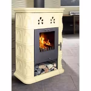 Obrazek Piec stalowo-kaflowy Jena II creme 7 kw