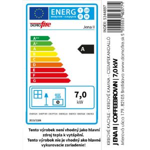 Obrazek Piec stalowo-kaflowy Jena II coffebrown 7 kw