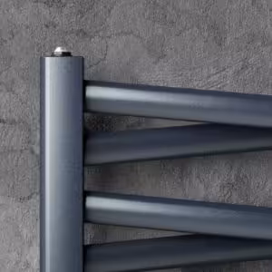 Obrazek Grzejnik łazienkowy Łezka 3D Ł3DX 2250 czarny 1205x540 mm 