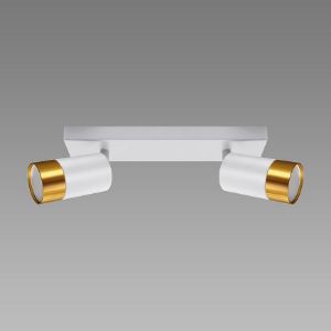 Obrazek Lampa PUZON SPT GU10 2L WHITE/GOLD 04124 LS2