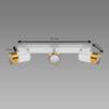 Obrazek Lampa PUZON SPT GU10 3L WHITE/GOLD 04126 LS3 