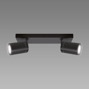 Obrazek Lampa TENOR GU10 2L BLACK 04071 IP44 LS2 