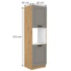 Obrazek Szafka kuchenna Luna claygrey/artisan 60DP-210 2F
