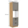 Obrazek Szafka kuchenna Luna claygrey/artisan 60DPS-210 3S 1F