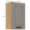 Obrazek Szafka kuchenna Luna claygrey/artisan 45G-72 1F